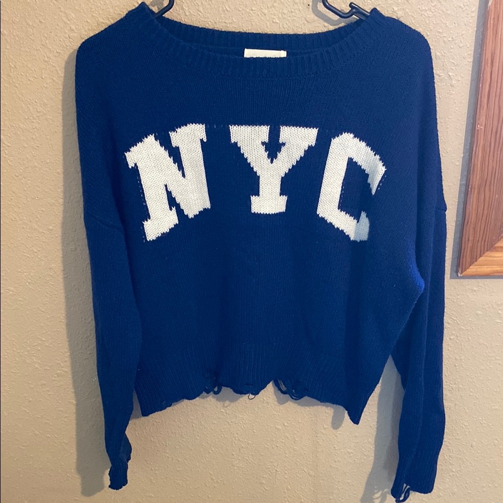 Blue NYC Sweater